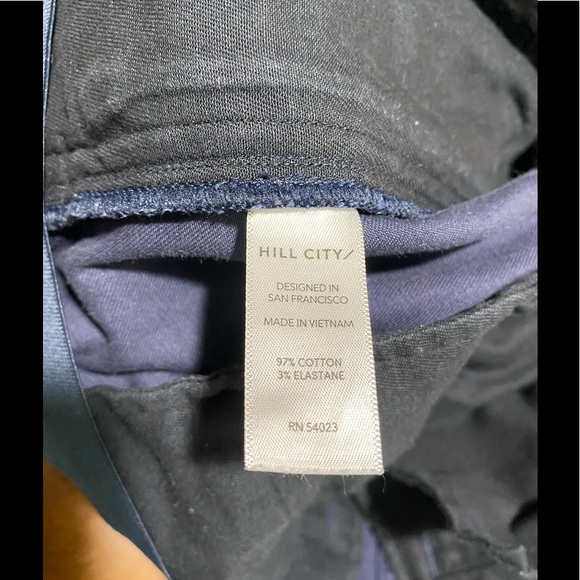 Hill City Everyday Pant Navy 34x30 Slim Fit - Picture 6 of 6